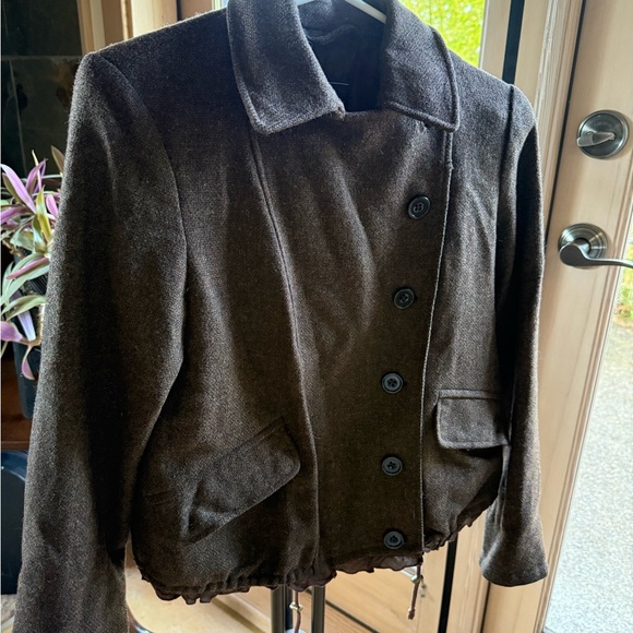 Dark Brown Wool Jacket - Picture 2 of 5